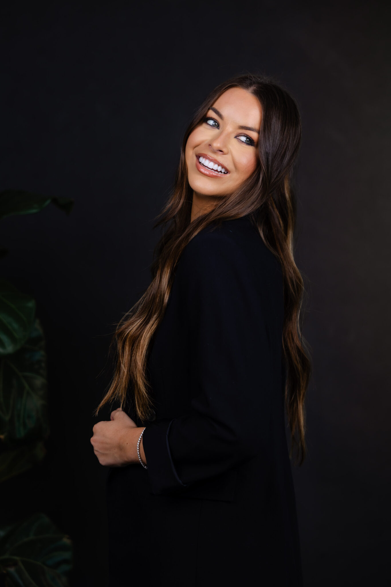 Smiling female patient of Dr. Patrick Broome at Charlotte Center of Cosmetic Dentistry
